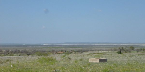 San Angelo State Park landscape with blue sky